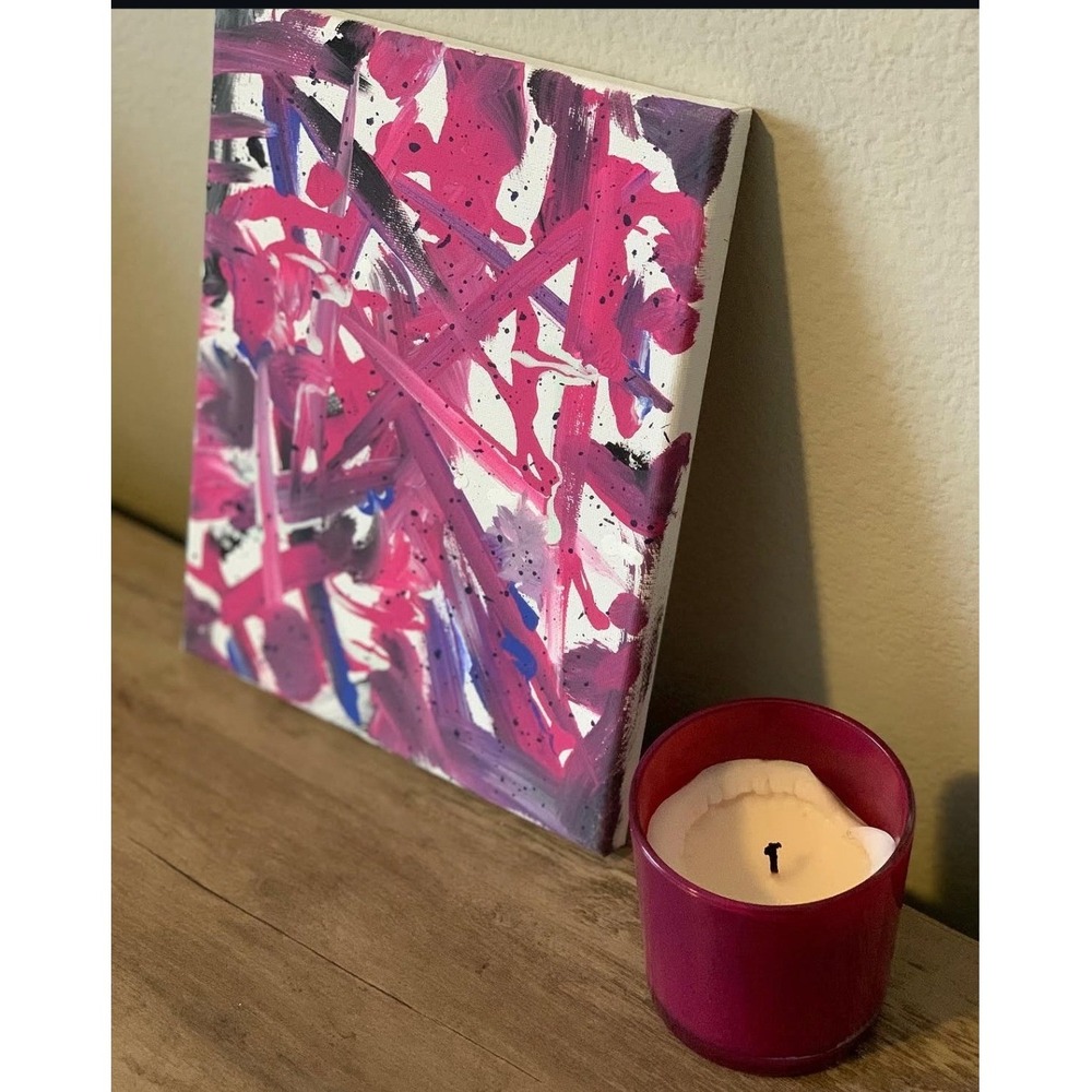 Original Abstract Painting Out of Love 8x10 Canvas Wall Art